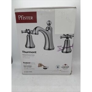 Pfister LF049-THRC Thurmont Widespread Bathroom Faucet w/ Cross Handles, Chrome